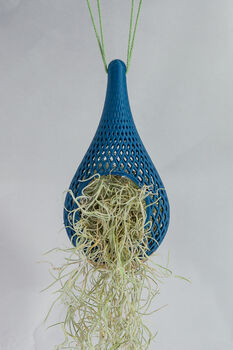 Teardrop Planter | Wood And Blue, 4 of 6