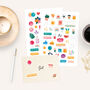 Lifestyle And Celebration A5 Sticker Sheets, thumbnail 1 of 5