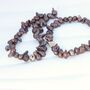 Dramatic Copper Brown Pearl Necklace With Focal Sterling Silver Bead, thumbnail 8 of 12