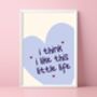 I Think I Like This Little Life Lyric Print, thumbnail 3 of 5