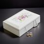 Personalised Floral Wooden Jewellery Box, thumbnail 2 of 6