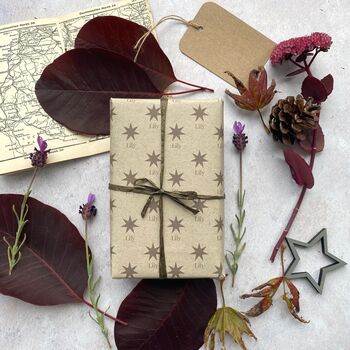 Christmas Personalised Paper Fibre Wrapping Paper Set, 6 of 12