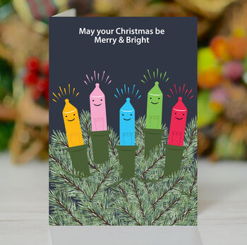 'Christmas Merry And Bright' Funny Christmas Card, 3 of 4