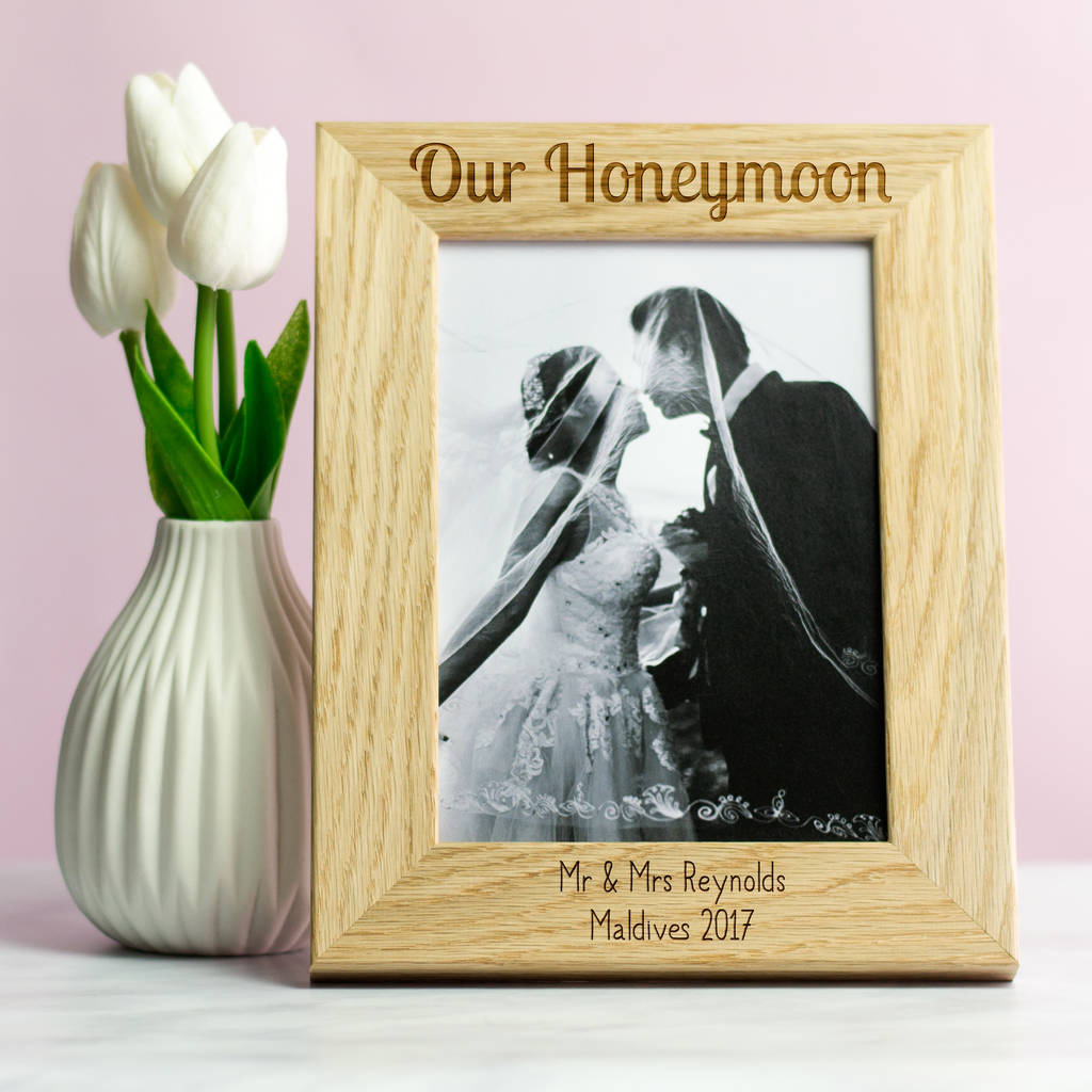 Personalised Honeymoon Photo Frame By Mirrorin Notonthehighstreet Com Personalised Honeymoon Photo Frame
