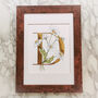 D Is For Daisy Gilded Initial Print, thumbnail 6 of 7