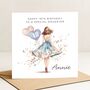 Personalised Blue 18th Birthday Card For Daughter, thumbnail 2 of 8