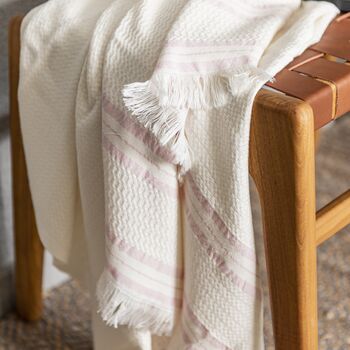 Lipsi Bamboo Baby Blanket And Swaddle Dusty Pink, 3 of 7