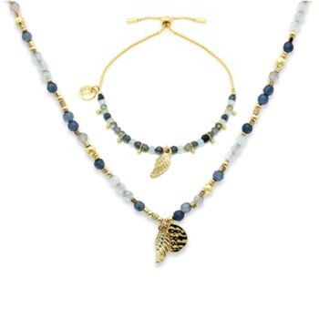 Denim Coloured Bracelet And Necklace Bundle Sets, 4 of 5