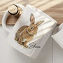 Personalised Name Painted Rabbit Office Gift Mug, thumbnail 1 of 4