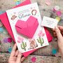 Personalised Origami Birthday Card – Cowboy Boots And Hat Design For Daughter, Niece Or Granddaughter, thumbnail 1 of 10