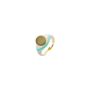Enamelled Multicoloured Silver Circle Signet Ring, thumbnail 6 of 6