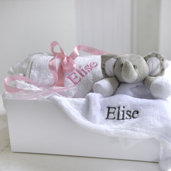Personalised Towel And Comforter Gift Hamper, 2 of 12