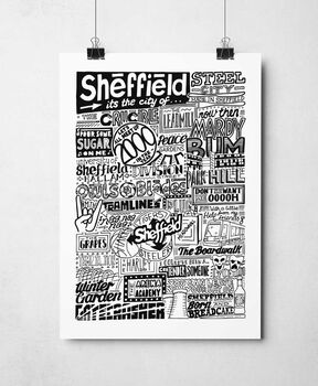 Sheffield Landmarks Print, 3 of 8