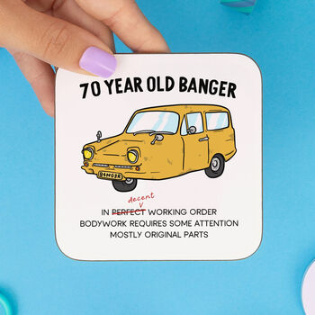 70 Year Old Banger Personalised Mug, 3 of 3