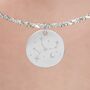 Personalised Virgo Constellation Necklace In Silver, thumbnail 1 of 11