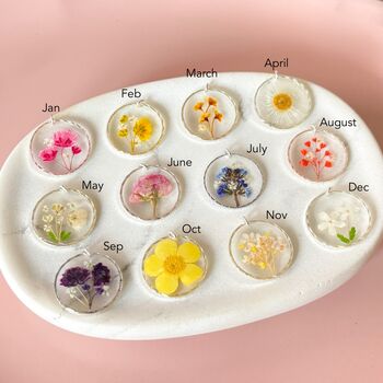 Birth Month Flower Necklace, 2 of 10