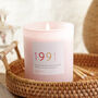 30th Birthday Gift For Her Any Year Pink Glass Candle, thumbnail 1 of 10