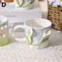 Pastel Blue Floral 3D Calla Lily Ceramic Mug, thumbnail 2 of 2