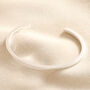 Polished Bar Bangle In Silver, Gold Or Rose Gold, thumbnail 1 of 8