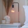 Happy Text Light Bulb And Table Lamp, thumbnail 1 of 4