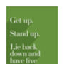 Get Up Stand Up Print, thumbnail 6 of 6