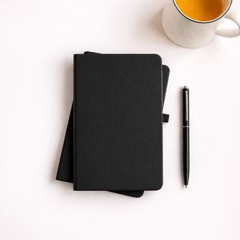 Personalised Black Notebook, 4 of 5