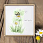 'Bee Happy' Boxed Earring Card With Sterling Silver Bumble Bee Studs, thumbnail 1 of 5