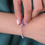 Alexandrite Gemstone Sterling Silver Tennis Bracelet, thumbnail 5 of 5