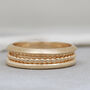 9ct Gold Ring Hand Carved Thin Band, thumbnail 4 of 12