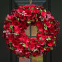 Deluxe Winter Roses Christmas Wreath, thumbnail 1 of 6