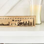 Personalised Wooden London Christmas Advent Slider Keepsake, thumbnail 5 of 5