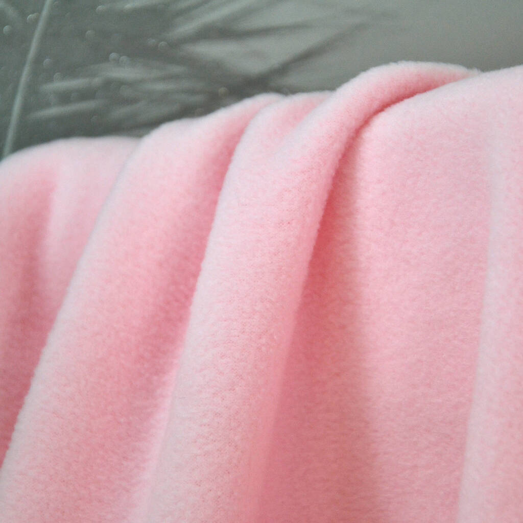 Personalised Baby Pink Fleece Blanket By 1st Birthday Gifts