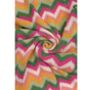 Colourful Chevron Print Wool Blend Scarf, thumbnail 4 of 6