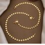 Golden Brass Fan Charm Thin Slim Foot Payal Anklet, thumbnail 6 of 6