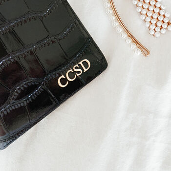 Personalised Croc Leather Passport Cover, 2 of 8