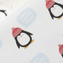 Personalised Penguin Christmas Wrapping Paper, thumbnail 2 of 3
