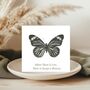 Butterfly Memory Sympathy Greeting Card, thumbnail 3 of 6