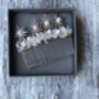 Starry Crystal Bridal Comb And Earrings Set, thumbnail 6 of 9