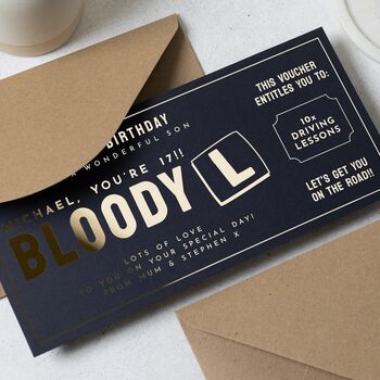 Personalised Driving Lessons Gift Voucher 17th Birthday, 3 of 9