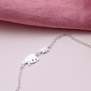 Sterling Silver Bears Bracelet For Mother's Day, 6 of 7