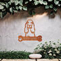 Custom Cocker Spaniel Welcome Metal Wall Art Sign For Home And Garden Decor, thumbnail 7 of 11