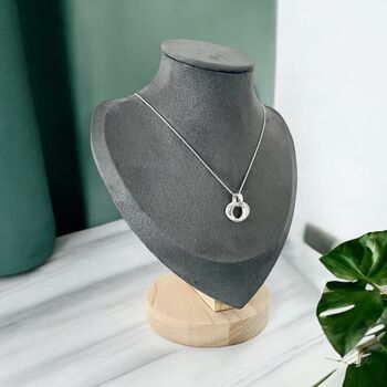 40th Birthday Sterling Silver Rings Necklace, 3 of 5