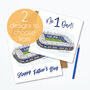 Leicester City Father's Day Card, King Power Stadium, thumbnail 1 of 4