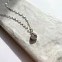 Carved Herkimer Diamond Vintage Chain Necklace, thumbnail 9 of 10