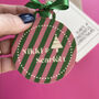 Personalised Pink And Green Bauble, thumbnail 1 of 5