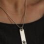 Silver Medical Alert Allergy Necklace Pendant, thumbnail 7 of 10