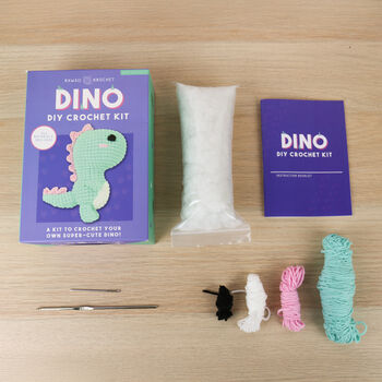 Diy Dinosaur Crochet Kit, 4 of 4