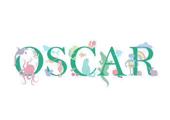 Personalised Name Print With A Choice Of Six Colours, 9 of 11