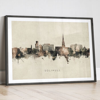 Solihull Skyline Cityscape Art Print, 12 of 12