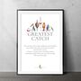 Fun, Fishing Greatest Catch Themed Wall Art Print, Pun Powered Gift Idea For A Fishing Dad, Grandad, Uncle, Partner Or Friend, thumbnail 2 of 2